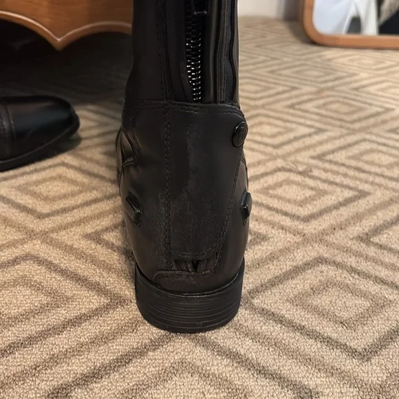 EUC! 11 with X-Wide Calf Ariat Black Leather Riding Boots - Picture 5 of 5